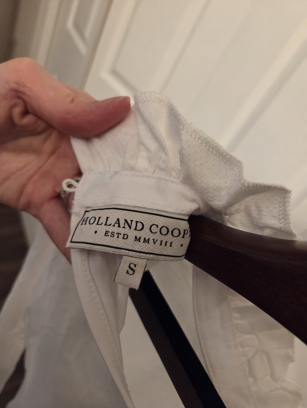 Holland Cooper Lilibet Jersey Tee - White - Picture 8 of 8